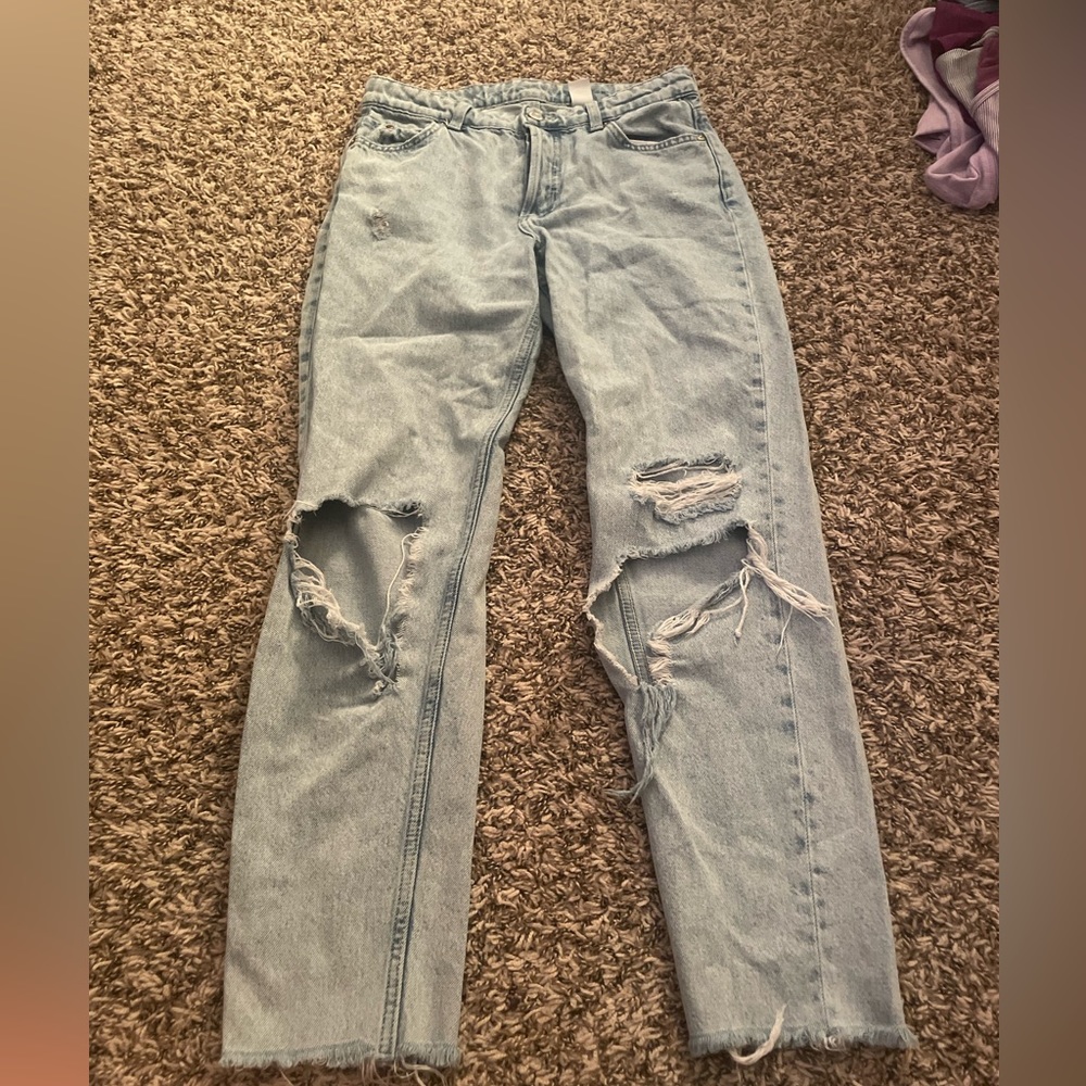Light Blue Ripped Jeans